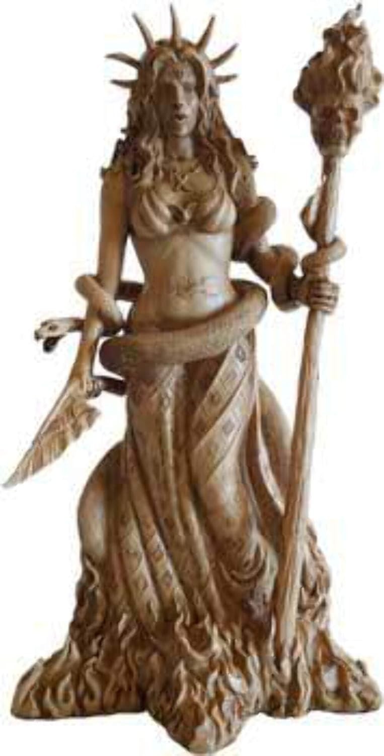 Greek Goddess White Sorceress Witchcraft Hecate Figurine Hekate Necromancy Deity