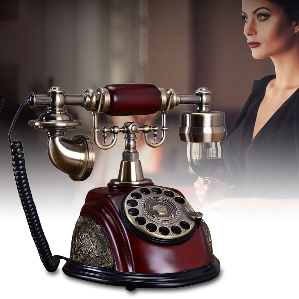 Vintage Rotary Dial Telephone Phone Working Vintage Retro Old Fashion Telephone
