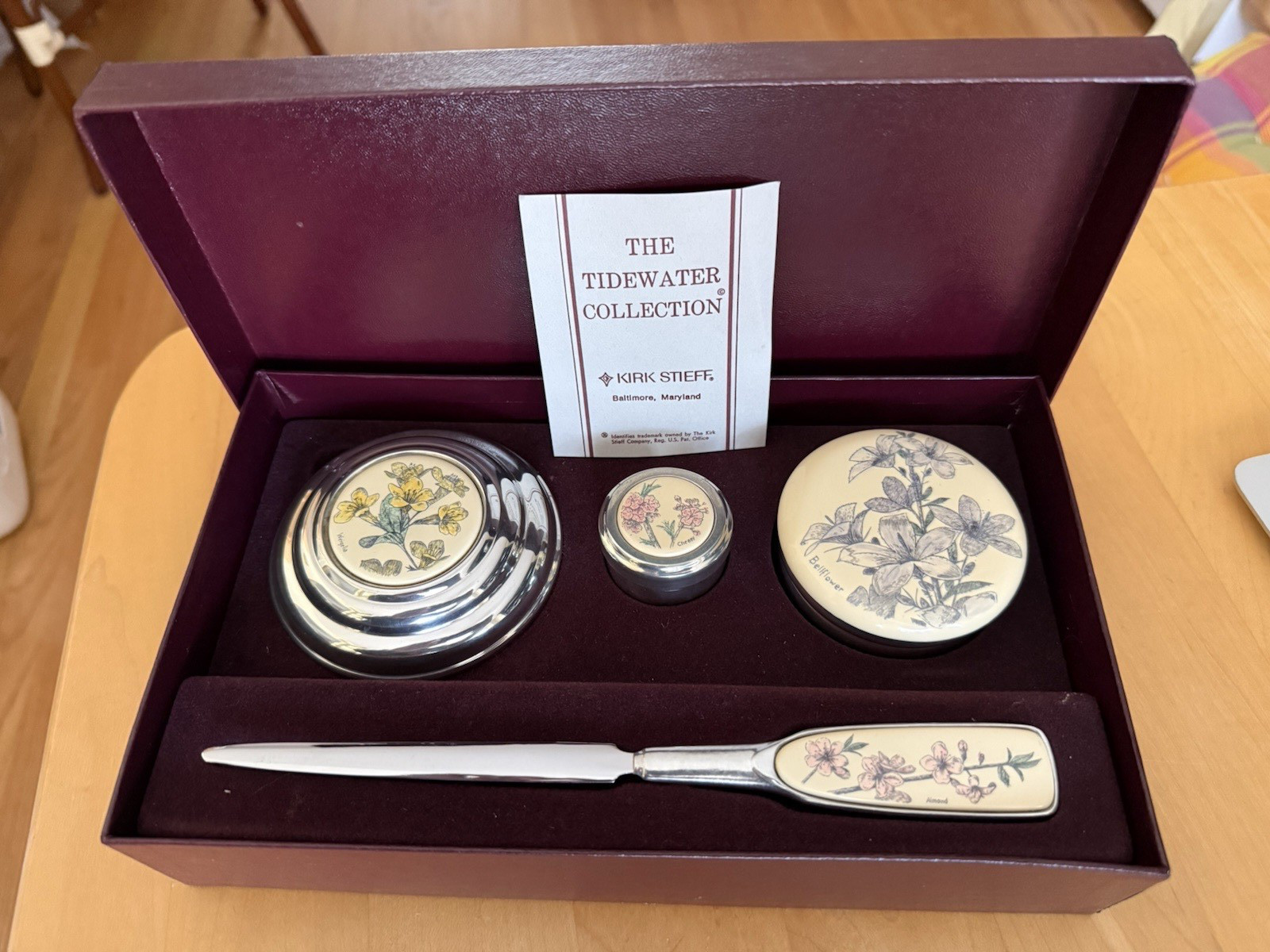 Vintage Kirk Stieff Desk Set - New