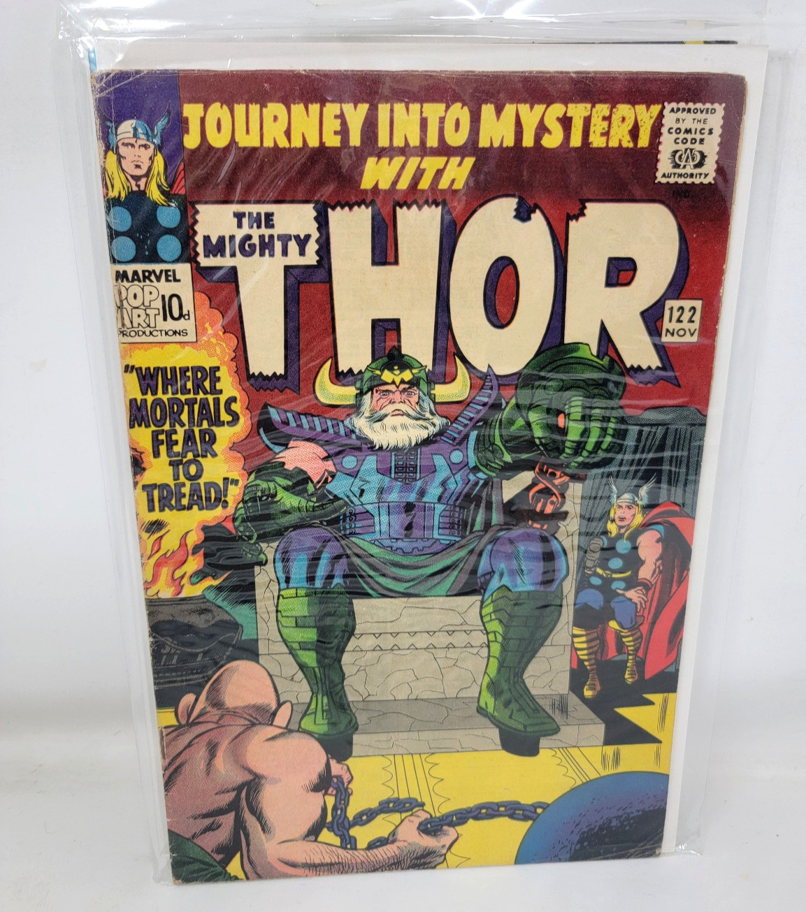 JOURNEY INTO MYSTERY #122  THOR LEE KIRBY 1965  4.0 UK EDITION