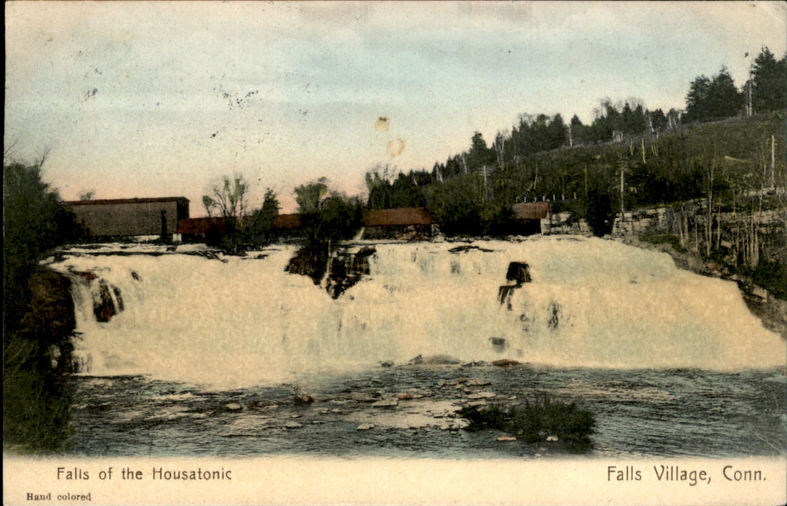 Falls Village CT Falls of the Housatonic D. H. Oakes c1907 Vintage Postcard