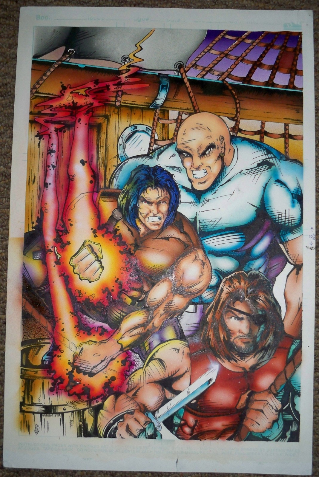 Barnabus Sins Of Honor  #1 Original Cover  Art 