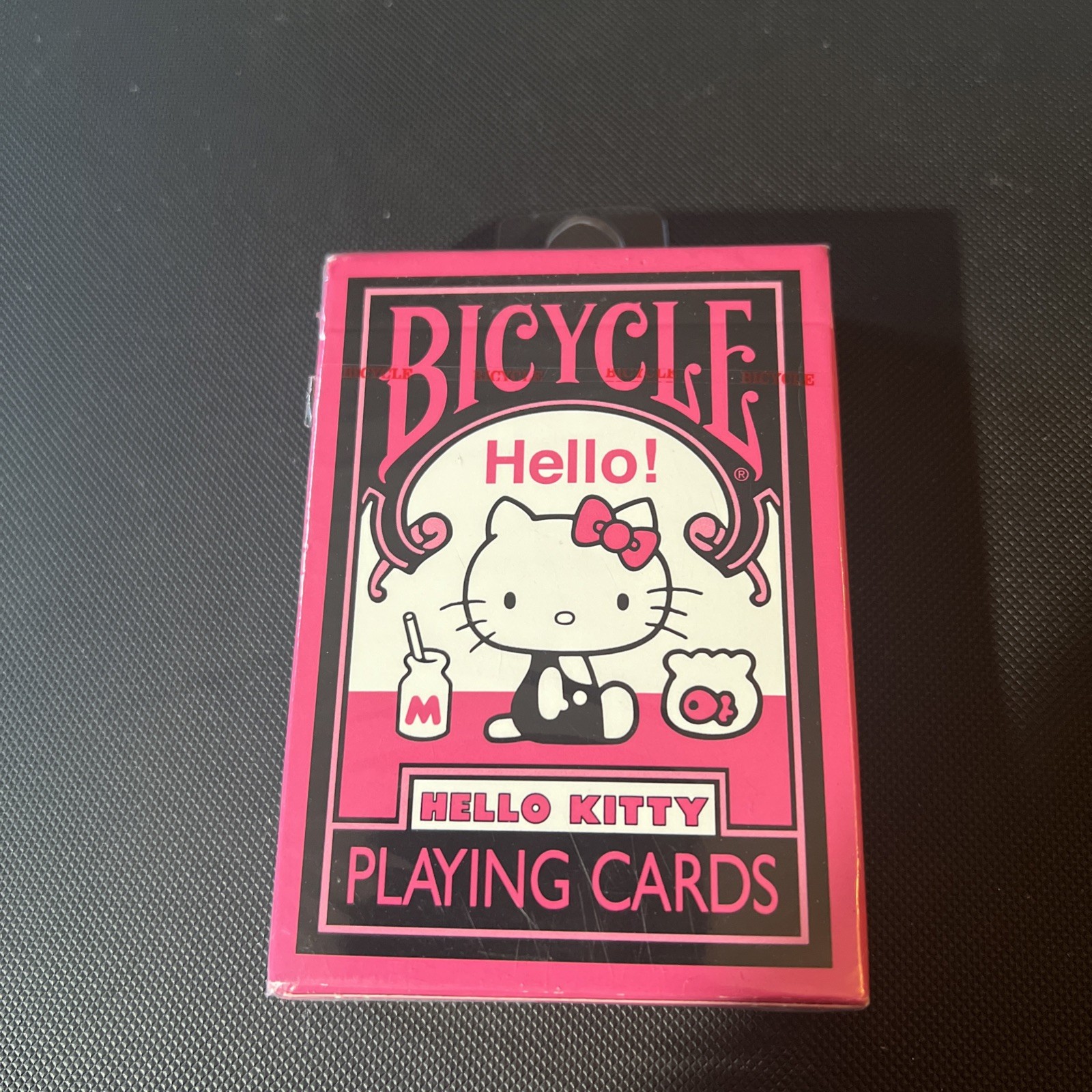 Bicycle Hello Kitty Playing Cards Pink/Black Sanrio 2025 poker deck