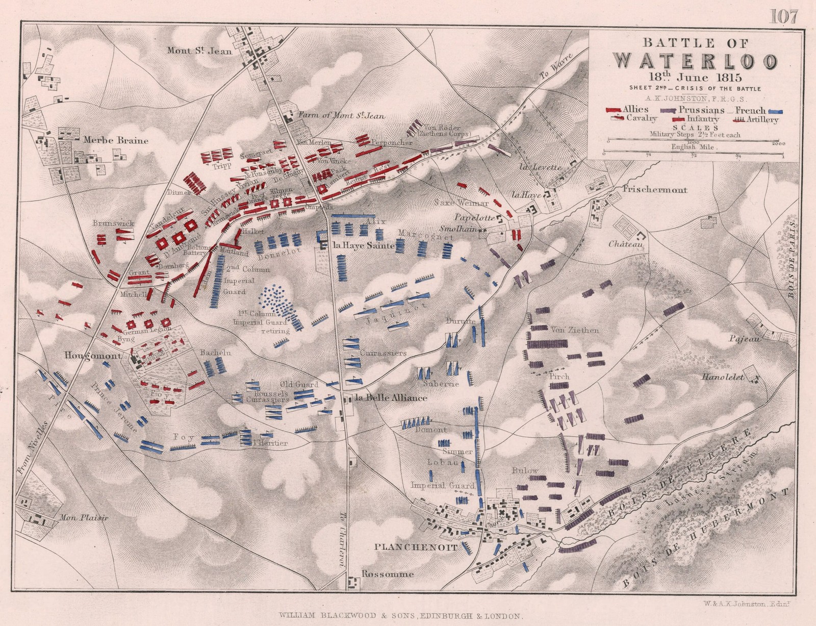 Battle of Waterloo 1815 Vintage Military Map Glossy Photo Reprint Wall Art Battle of Waterloo 1815 Vintage Military Map Glossy Photo Reprint Wall Art
