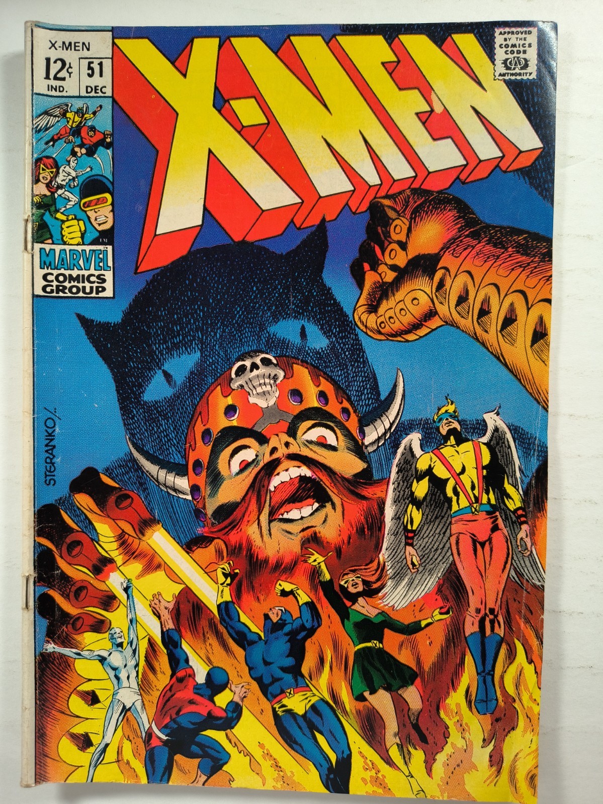 X-Men#51 VG+ Marvel Comics 1968 Jim Steranko Cvr Stan Lee 1st Erik the Red Key 