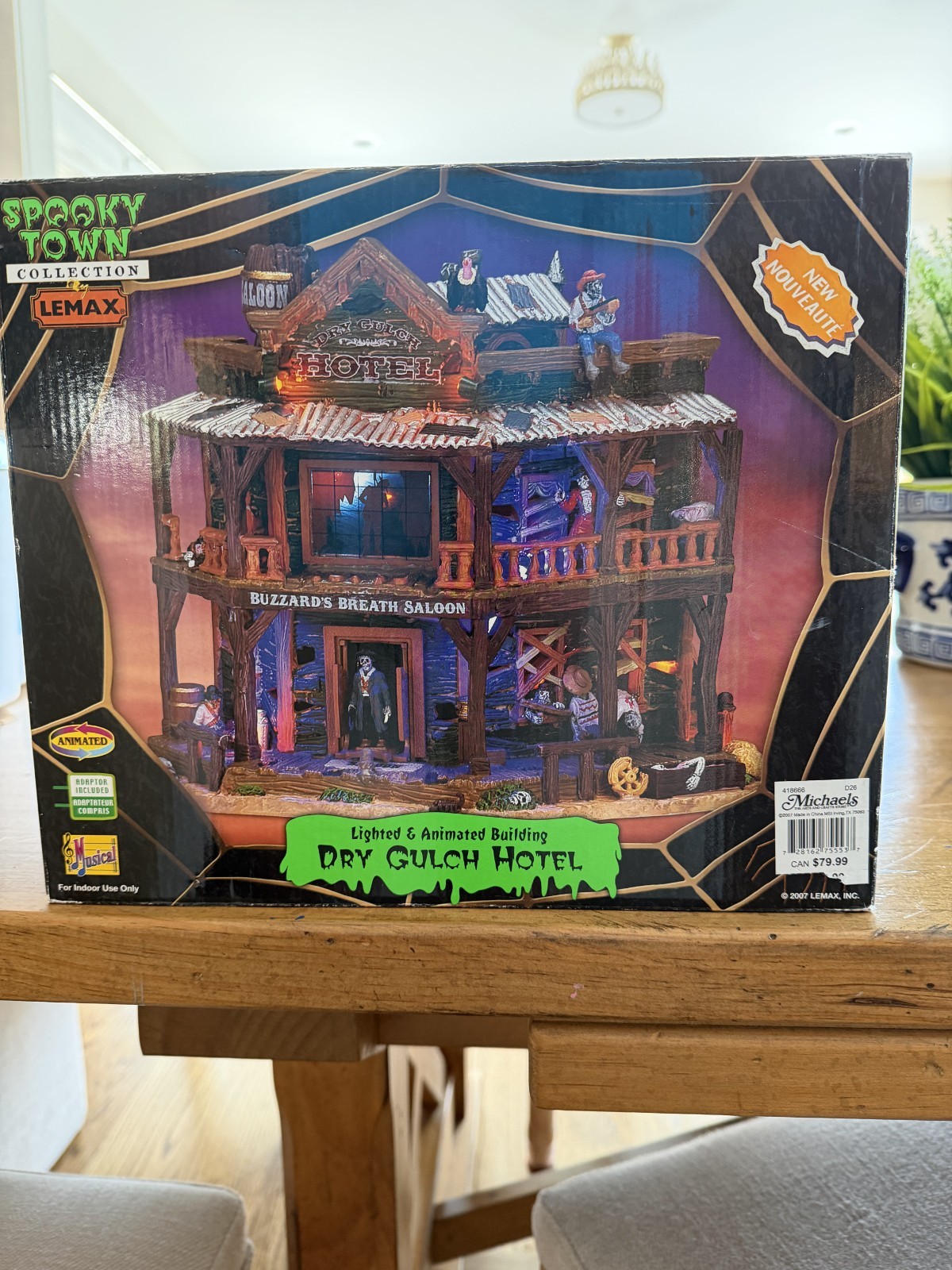 Lemax Dry Gulch Hotel Spooky Town 2007 Halloween Village RETIRED Lights Sound Lemax Dry Gulch Hotel Spooky Town 2007 Halloween Village RETIRED Lights Sound