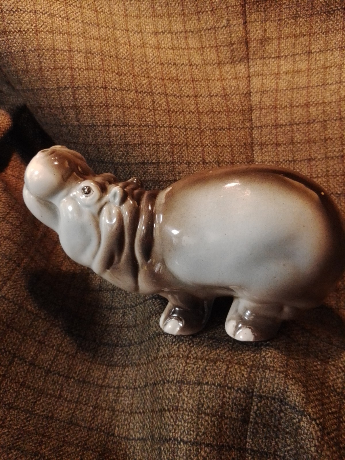 Mottahedeh Italian Hippopotamus Figurine 8\