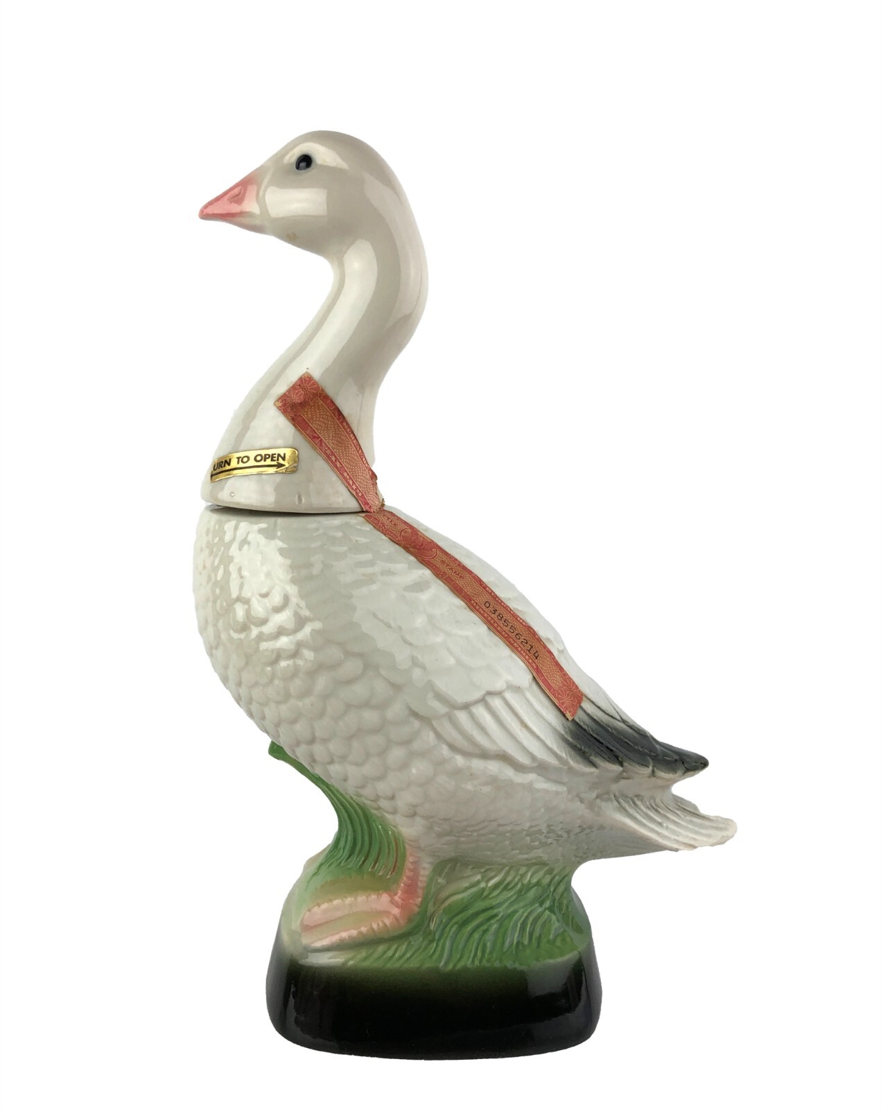 Jim Beam Snow Goose Decanter 1979 Regal China Empty Oklahoma Tax Stamp