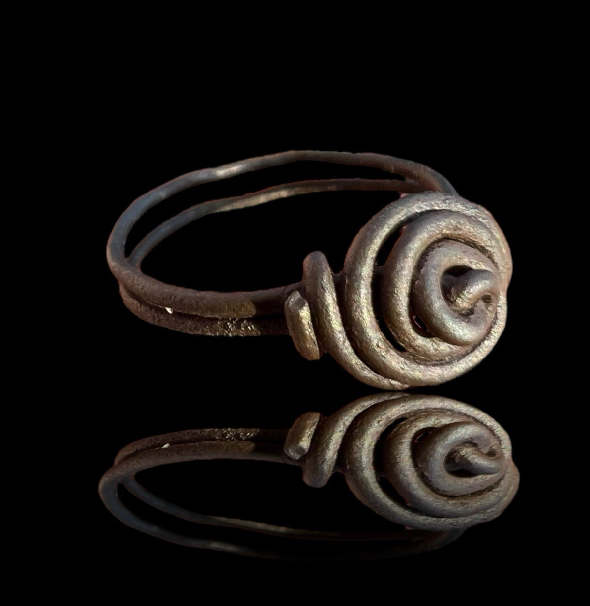 Beautiful Ancient Viking Copper Spiral Ring - Circa 9th/10th Century