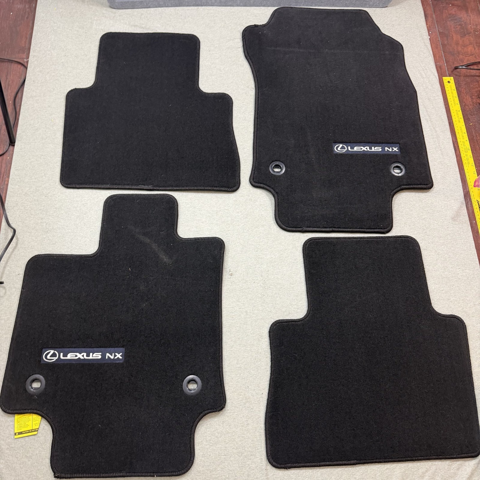 Lexus Floor Mats 2022-2024 Black NX PT206-7822X-XX Carpet 4 Piece Set