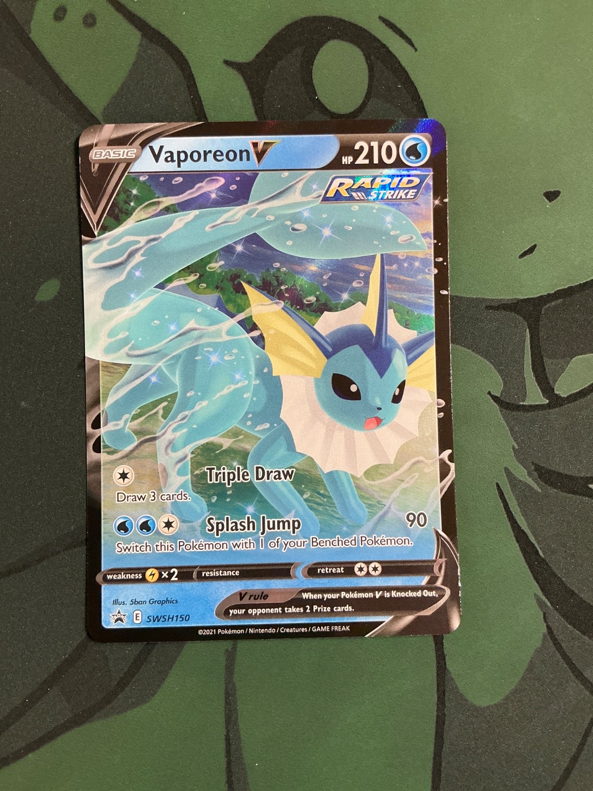 Vaporeon V SWSH 150 Promo Pokemon TCG NM EN