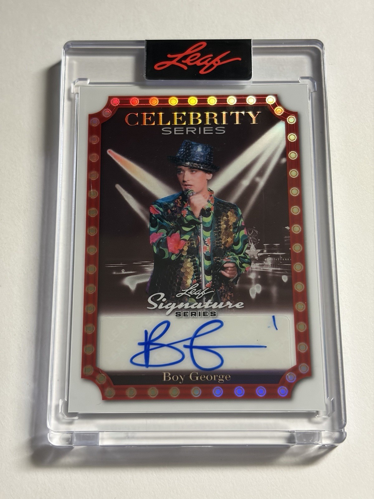 2026 Leaf Signature Series Celebrity Series Boy George Auto #d 1/1