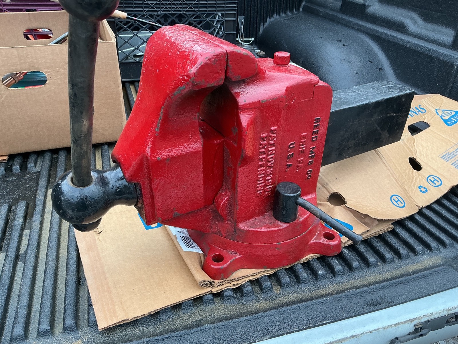 Bench vise Erie 6inch jaws Pa . 406 - nov.1908  - 157lb -  BEST OFFER…