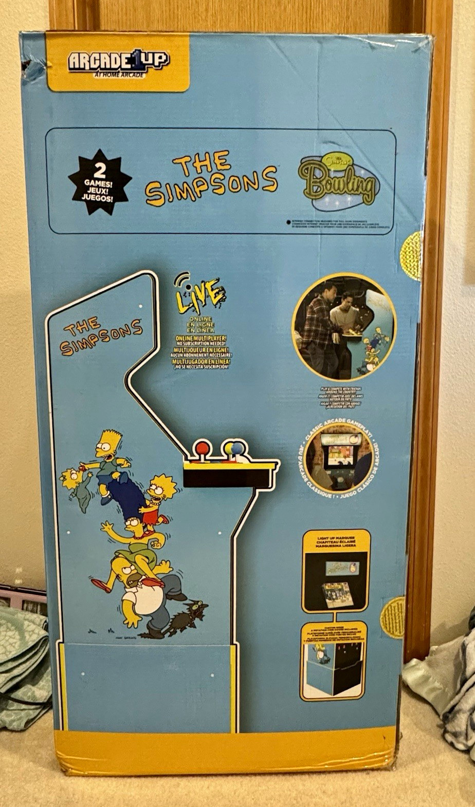 Arcade1Up The Simpsons Bowling 2 Games Home Arcade Cabinet Machine (unopened)