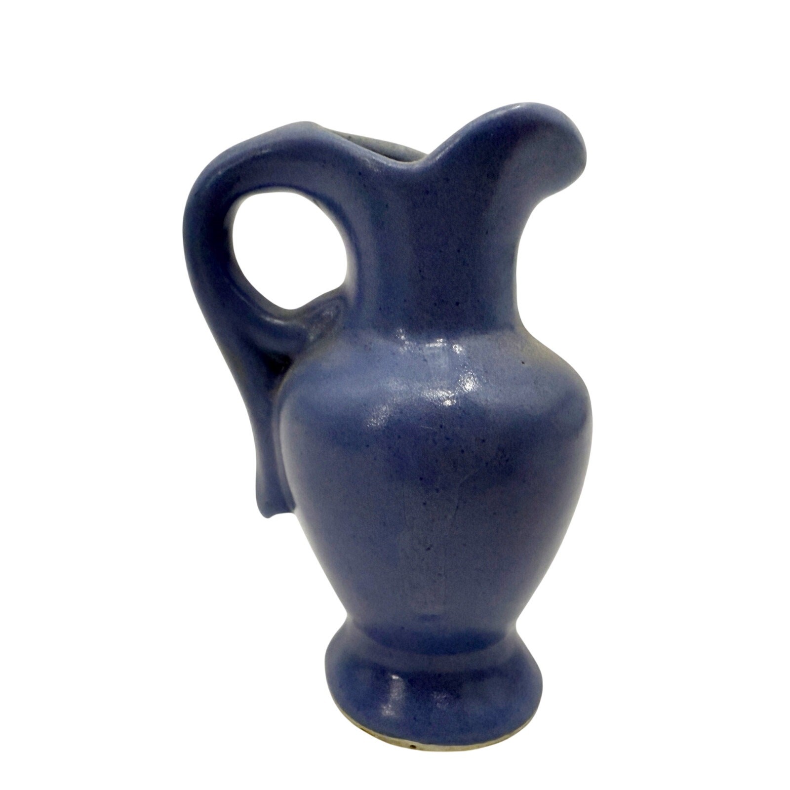 vintage miniature medium blue Pitcher 3.5\ vintage miniature medium blue Pitcher 3.5\