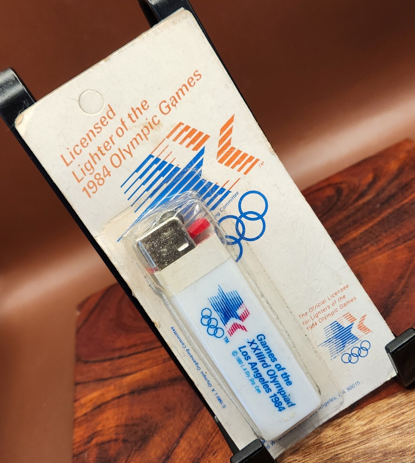 Vintage 1984 LA Olympics Official Licensed Lighter Parkland NOS Sealed Carded