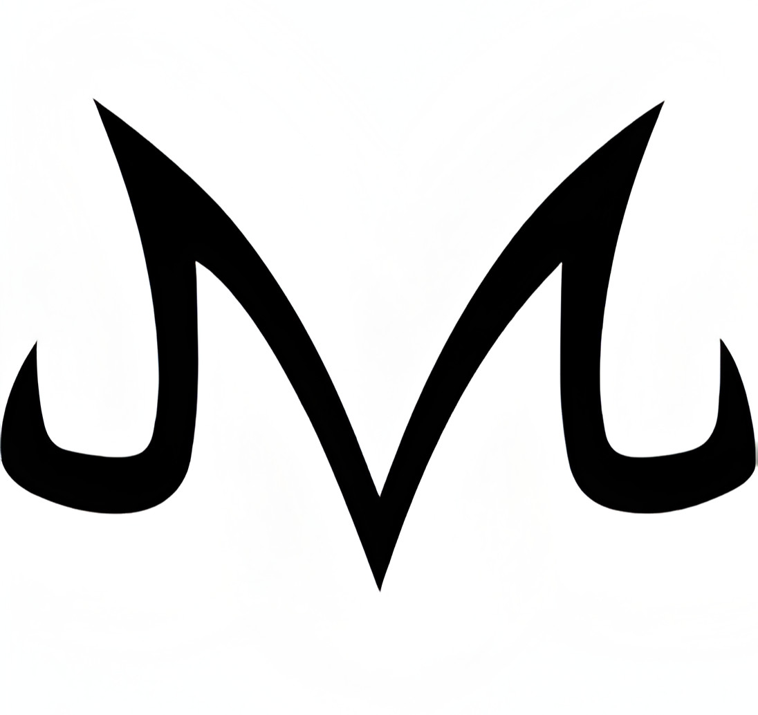 Custom 36” Wide Pink Majin Logo Symbol Weatherproof Anime Sticker Car Decal