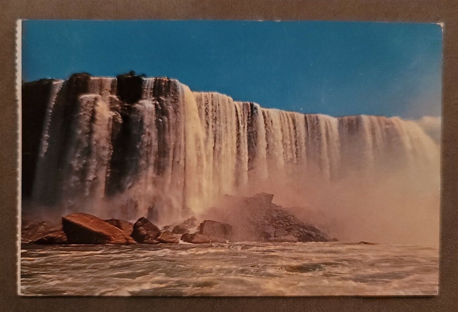 VTG c1959 Postcard Horseshoe Falls Maid of the Mist Niagara Falls Ontario Canada