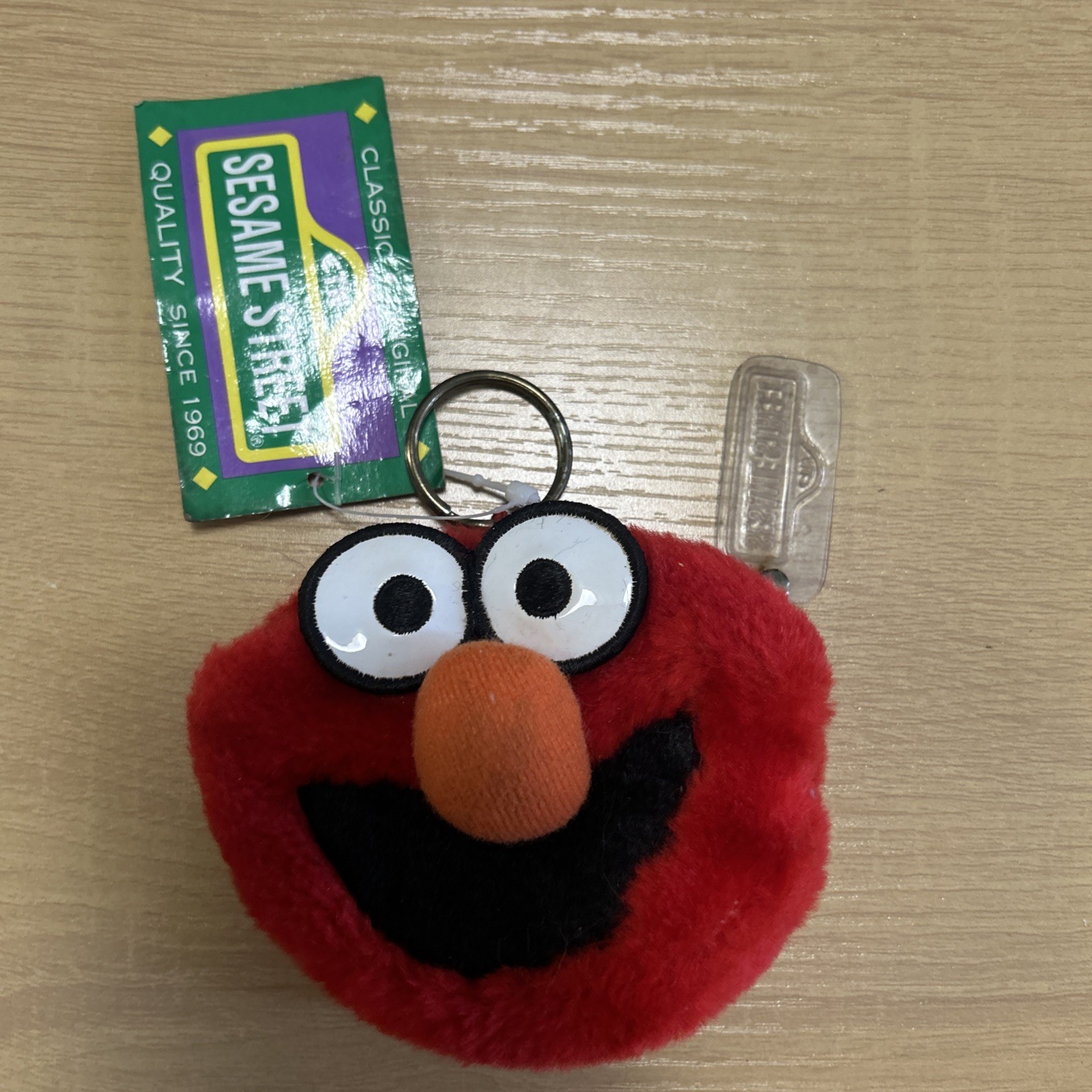 Vtg NWT Sesame Street ELMO Plush/Furry Zipper Coin/Change Purse/Keychain
