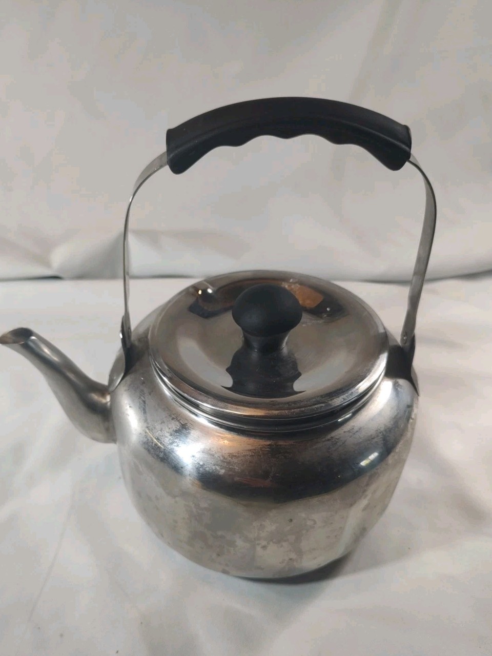 Teapot Stainless Steel Teapot with Black Handles #7020 Farber-Ware