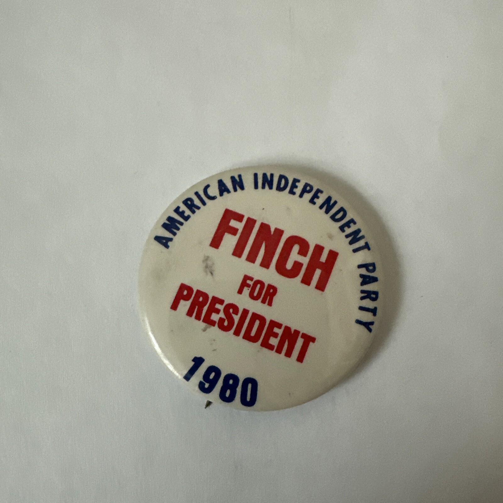 1980 Finch American Independent Party Presidential Campaign Pinback Button