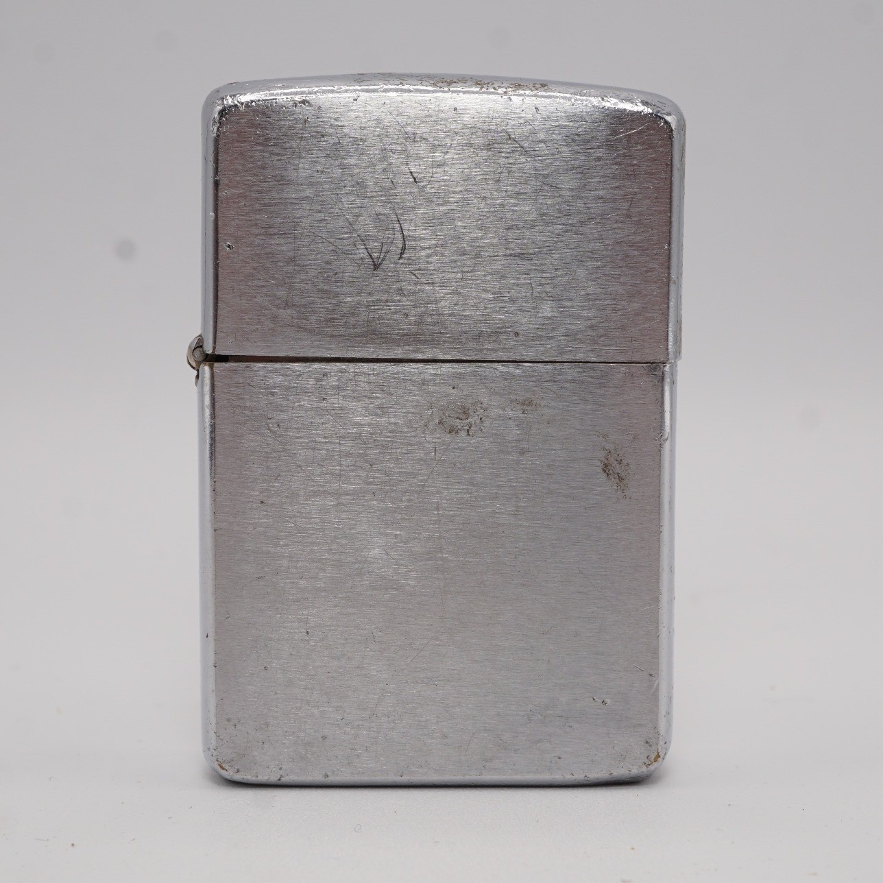 Vintage 1961 Zippo Lighter Brushed Chrome Pat 2517191 Bradford PA USA