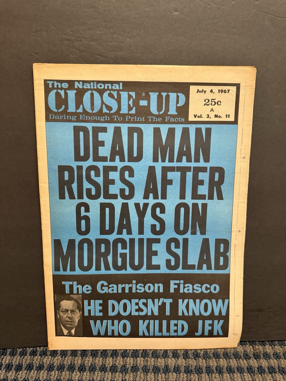 1967 July 4th National Close-Up Newspaper, Dead Man Rises After 6 Days (10U) 1967 July 4th National Close-Up Newspaper, Dead Man Rises After 6 Days (10U)