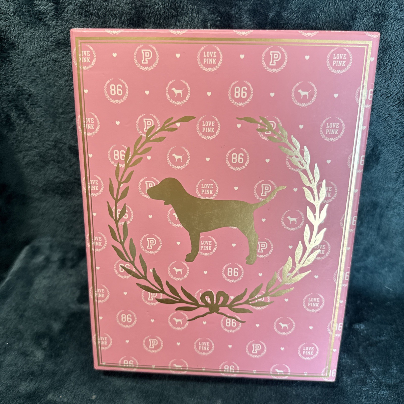 Victoria's Secret Vintage Gift Box 86 Love Pink with Gold Dog Crest Victoria's Secret Vintage Gift Box 86 Love Pink with Gold Dog Crest