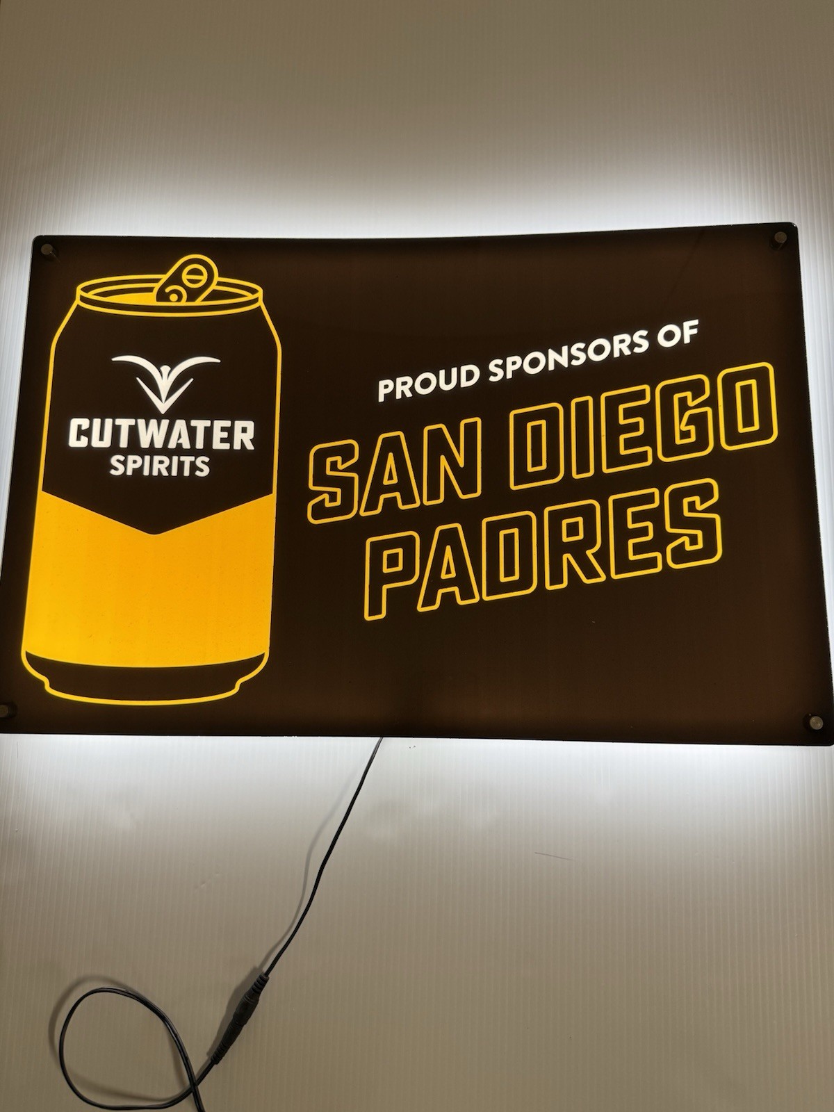 San Diego Padres Cutwater Spirits Pre Owned LED Sign Looks very nice 23 x 15 San Diego Padres Cutwater Spirits Pre Owned LED Sign Looks very nice 23 x 15