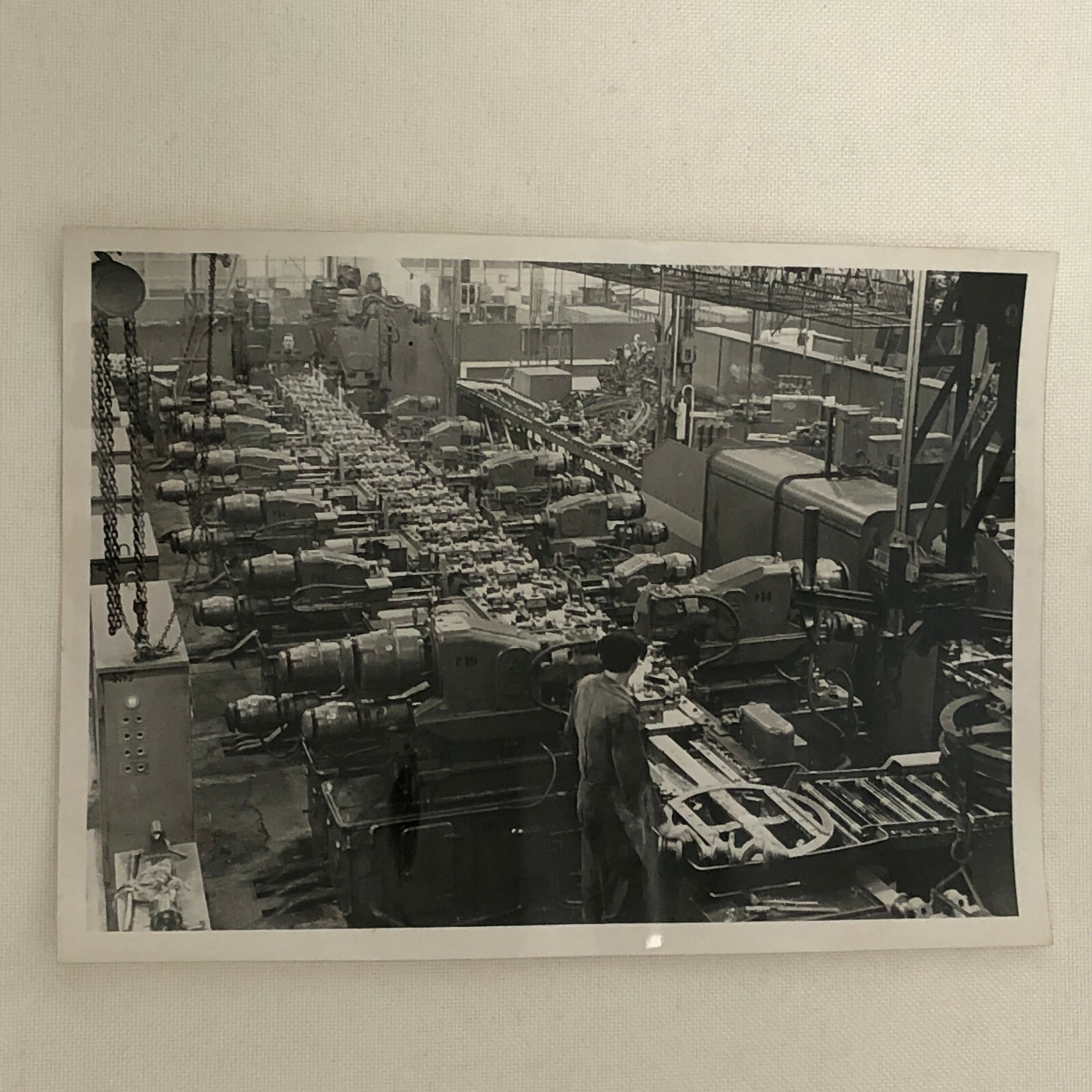 Vintage Renault Factory Building Press Photo Photograph Print Machines Worker +