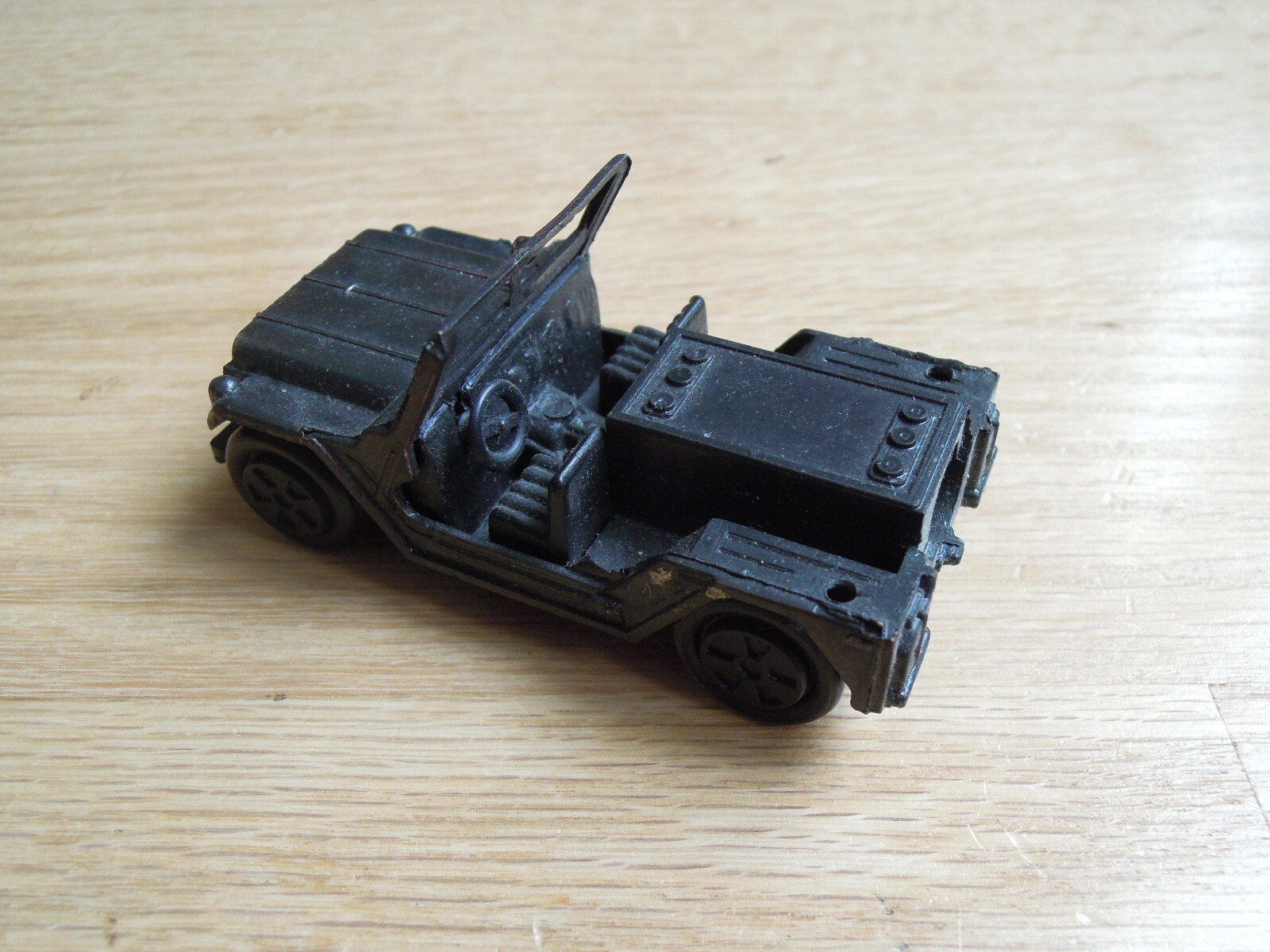 Vintage Die-Cast Metal  Army Jeep Collectible Pencil Sharpener