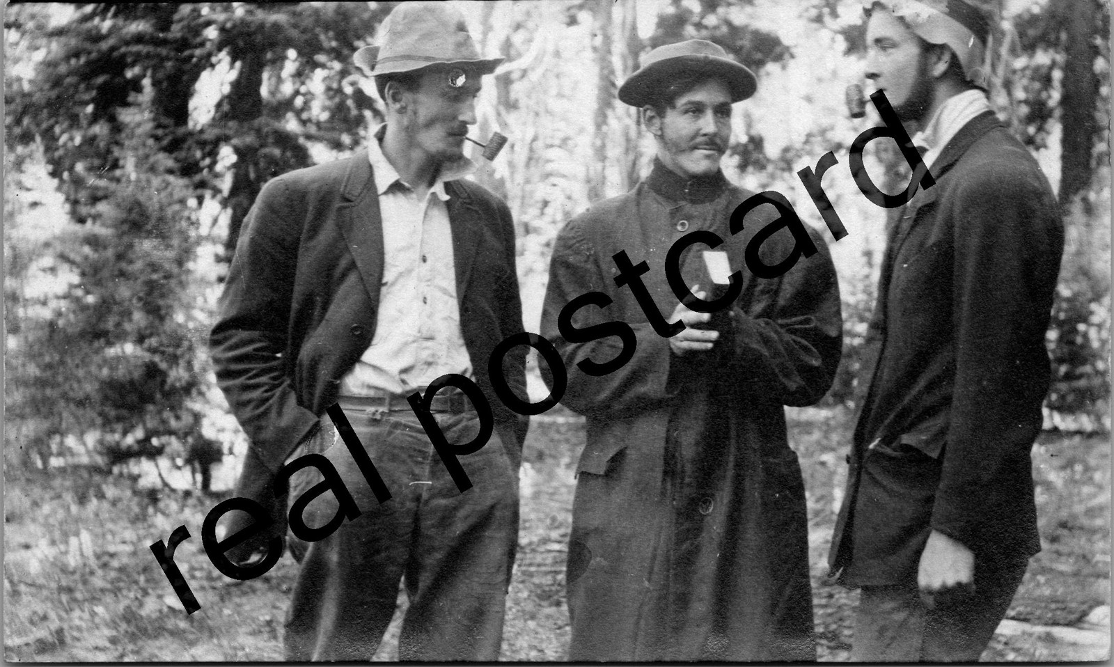 Vintage RPPC The Irish Micks & the right Reverend Hats Pipe 1907 - 14
