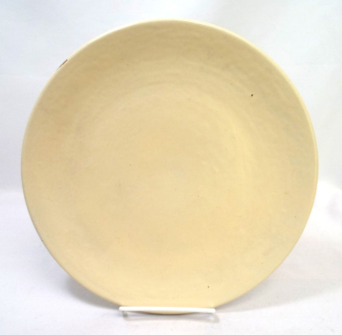 Vintage 1930s Catalina Island Ivory Clay Art Pottery Large Plate California 11\ Vintage 1930s Catalina Island Ivory Clay Art Pottery Large Plate California 11\