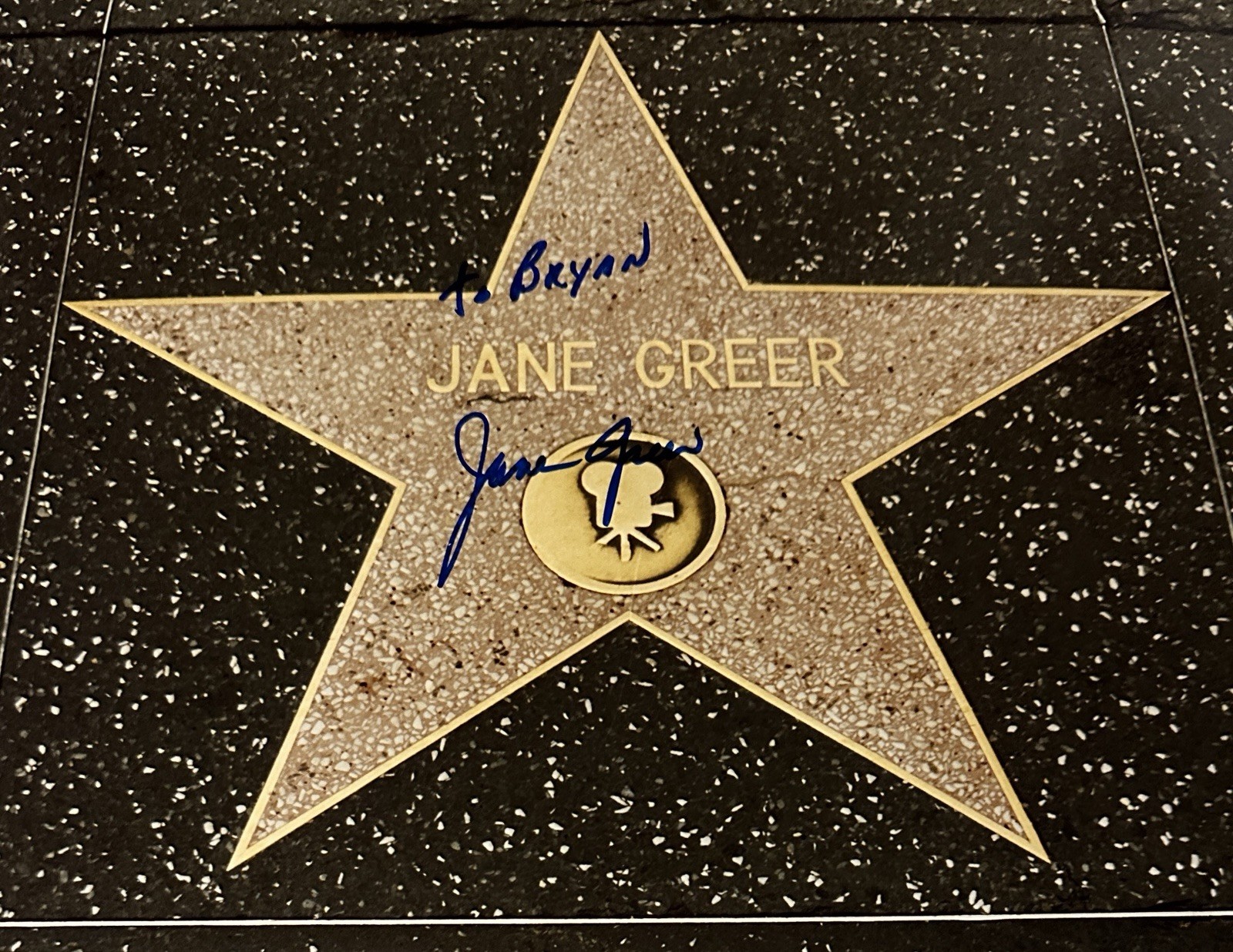 JANE GREER Signed VINTAGE 8x10 WALK OF FAME Photo..Acting LEGEND (d.2001) COA JANE GREER Signed VINTAGE 8x10 WALK OF FAME Photo..Acting LEGEND (d.2001) COA
