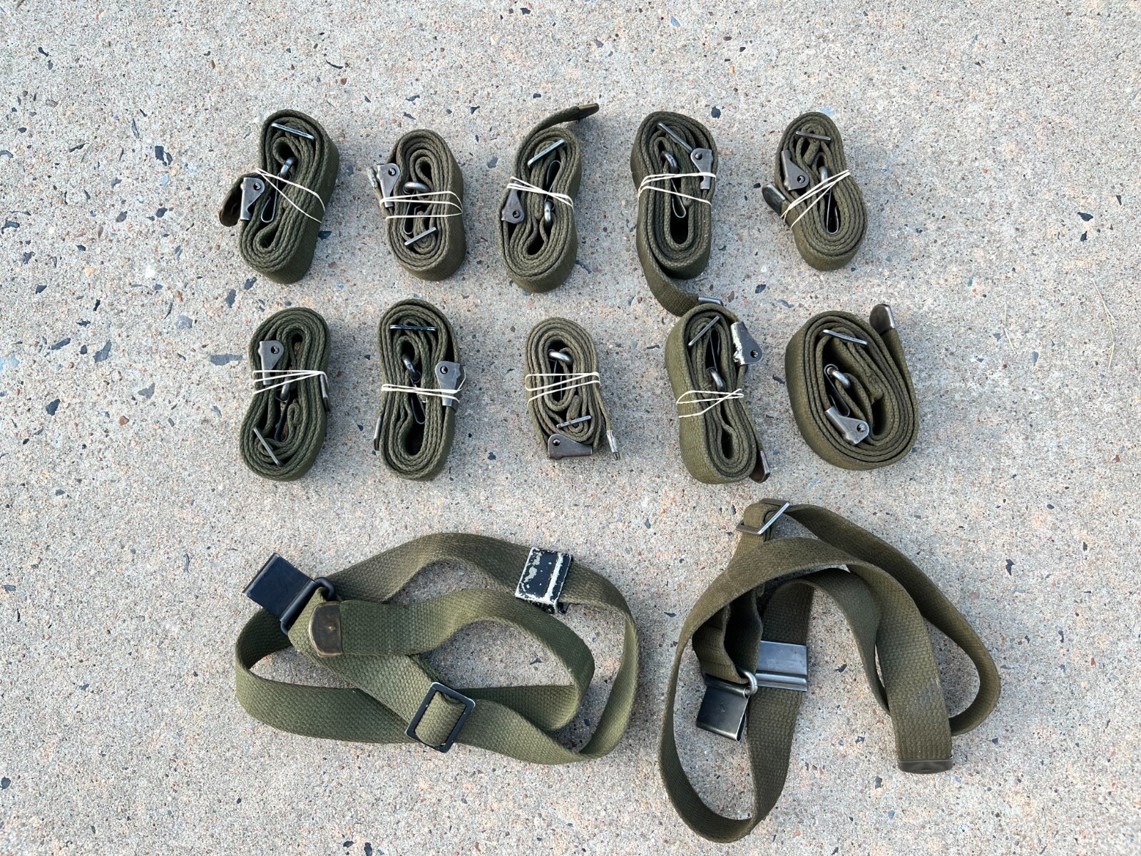 WWI WWII Korean War Vietnam War M1 Garand 1903 1917 USGI Web Sling OD Green WWI WWII Korean War Vietnam War M1 Garand 1903 1917 USGI Web Sling OD Green