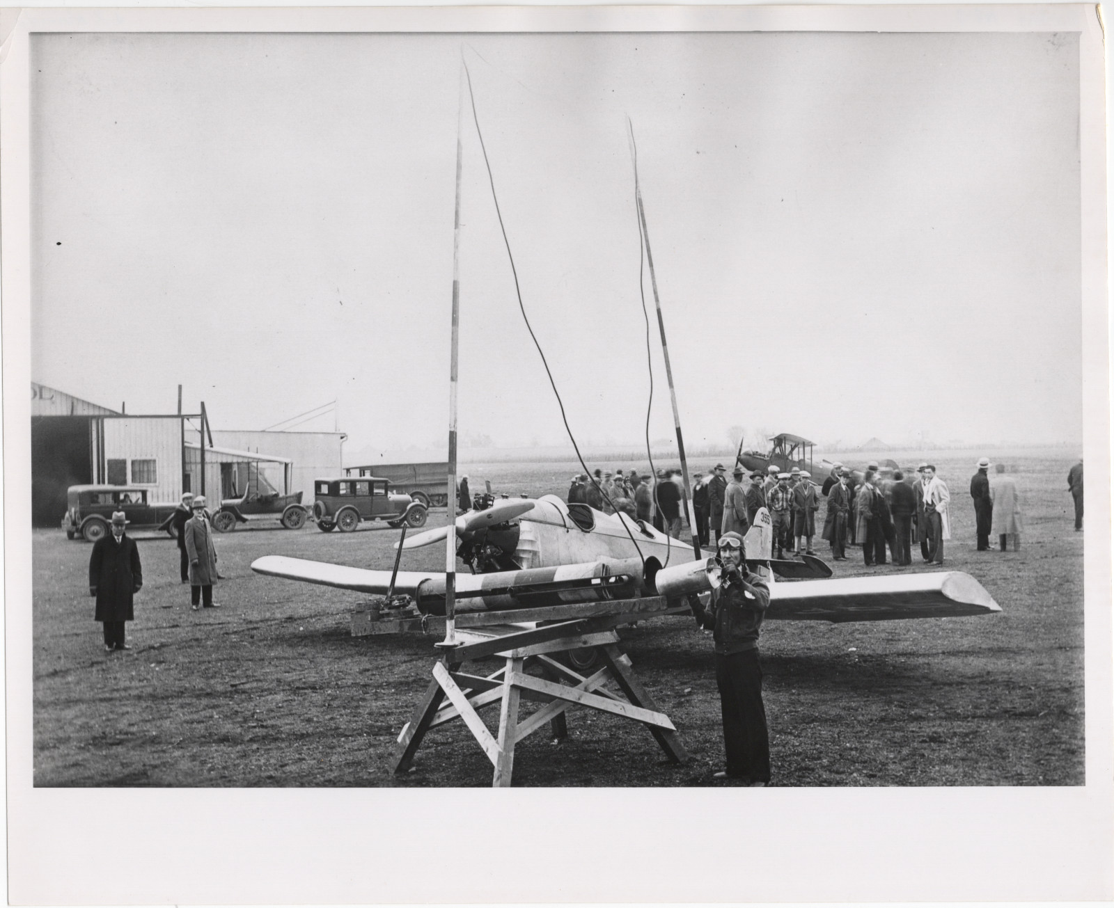 1929 Blaine Tuxhorn Endurance Flight Photo, Barling NB-3, AP Verified