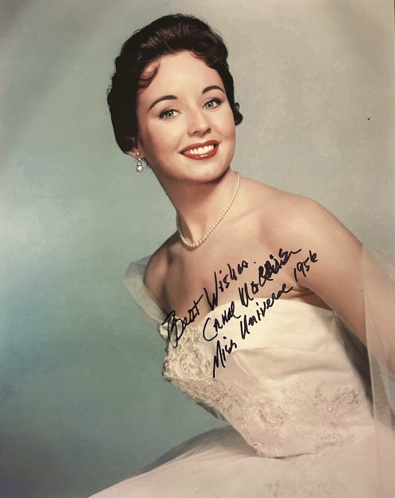 Carol Morris Authentic Signed 8x10 Autograph Miss Universe 1956