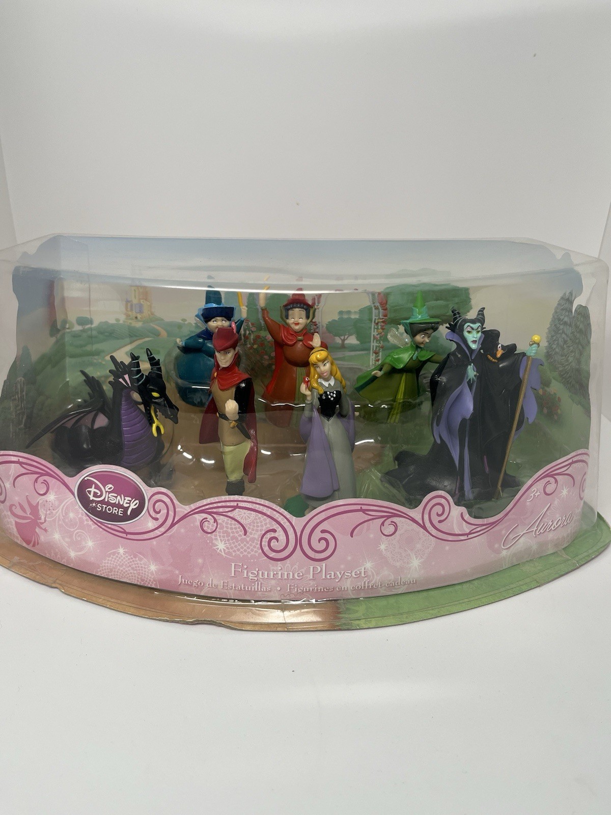 Disney Store Disney Princess Aurora Sleeping Beauty Figurine Playset Set Disney