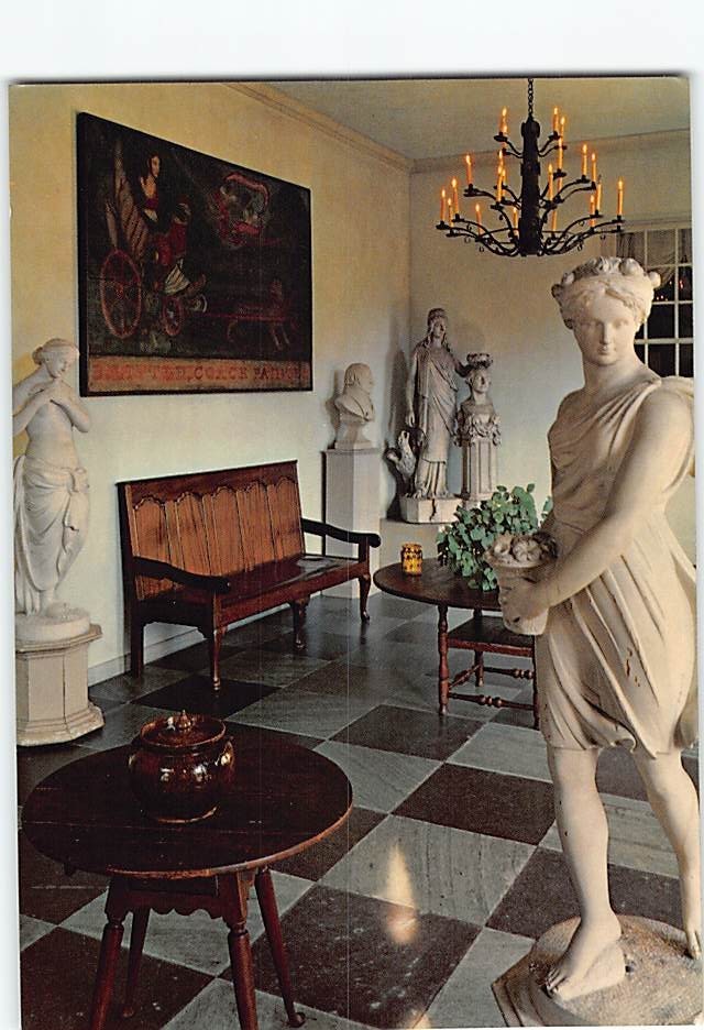 Postcard Hall of Statues Winterthur Museum, Garden & Library in Delaware USA
