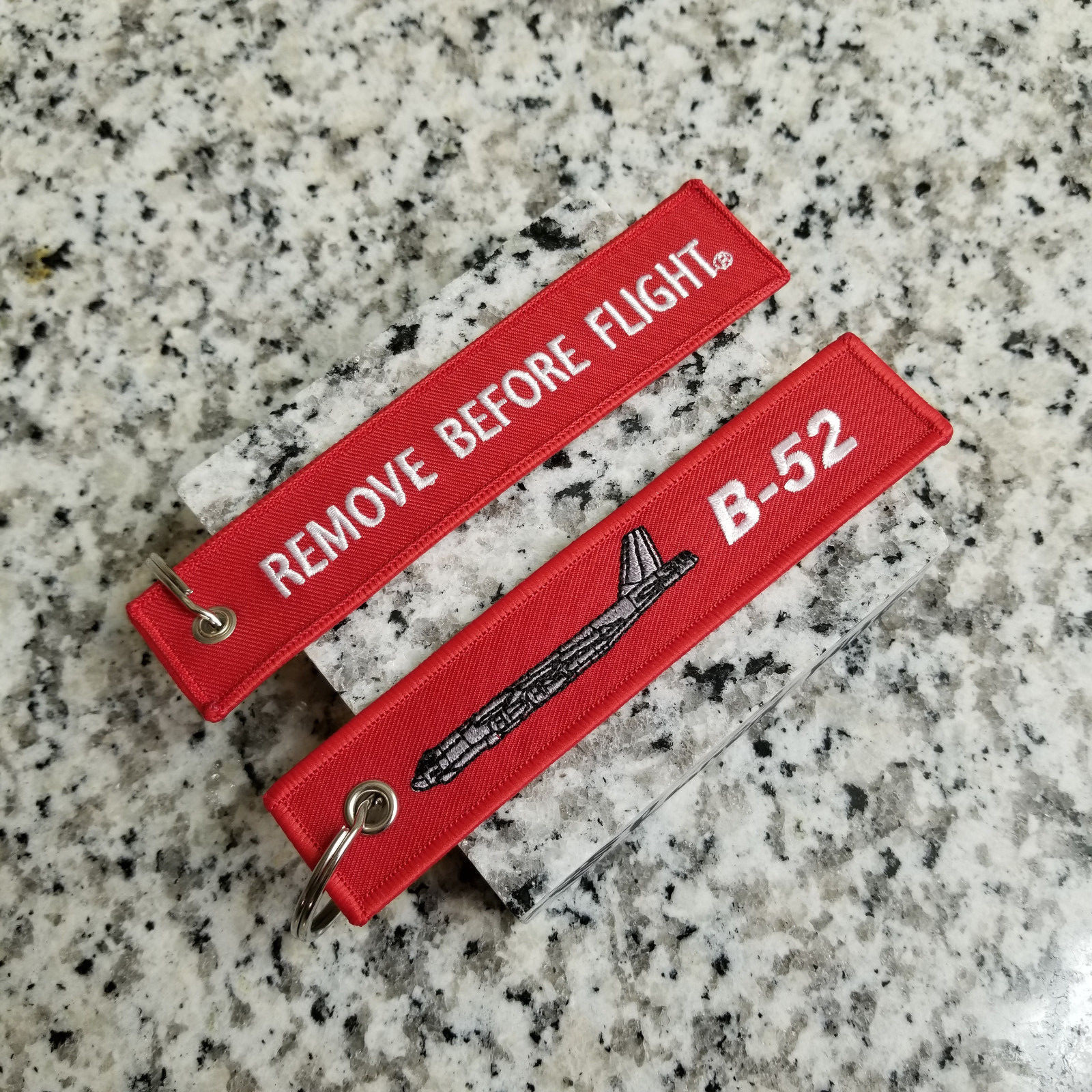 B-52 Stratofortress BUFF Bomber Remove Before Flight ® Keychain, Tag, Streamer