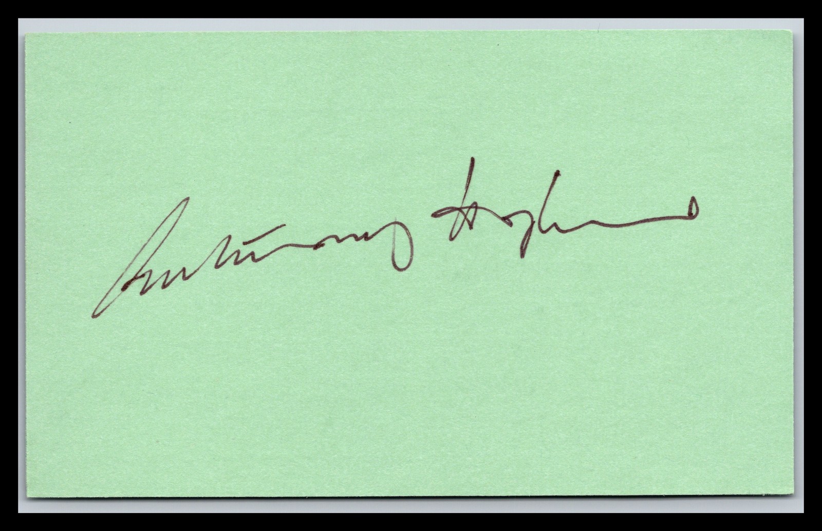 Sir Anthony Hopkins - Actor - 3x5 Card - Signed / Autograph