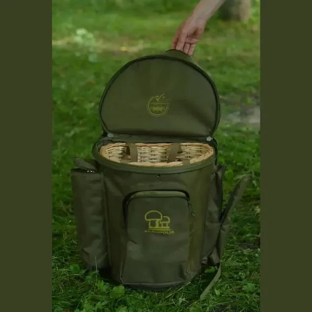 Mushroom Foraging Backpack: 27L Willow Basket Rucksack