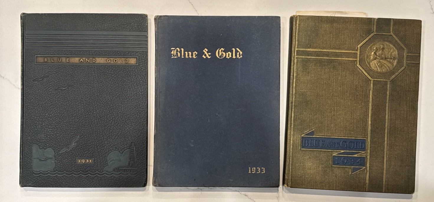 Lot Of 3 Blue Gold Grand Haven High School Yearbook 1931 1933 1934 Michigan Good Lot Of 3 Blue Gold Grand Haven High School Yearbook 1931 1933 1934 Michigan Good
