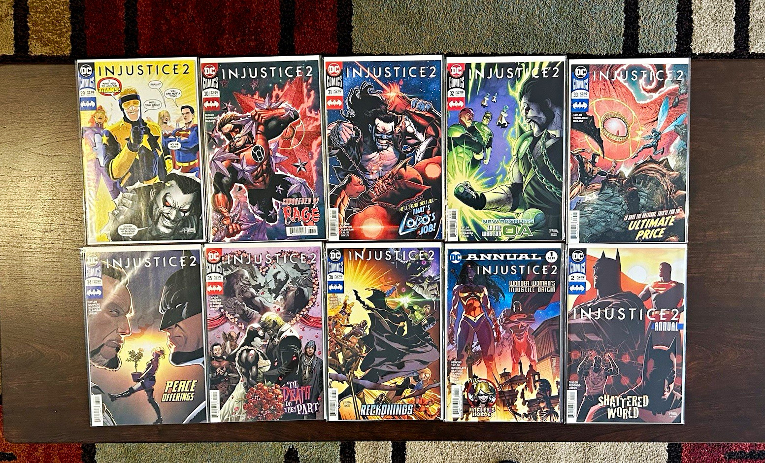 DC Comics Injustice 2 Comic Book Lot Mixed Issues - Batman Superman Wonder Woman