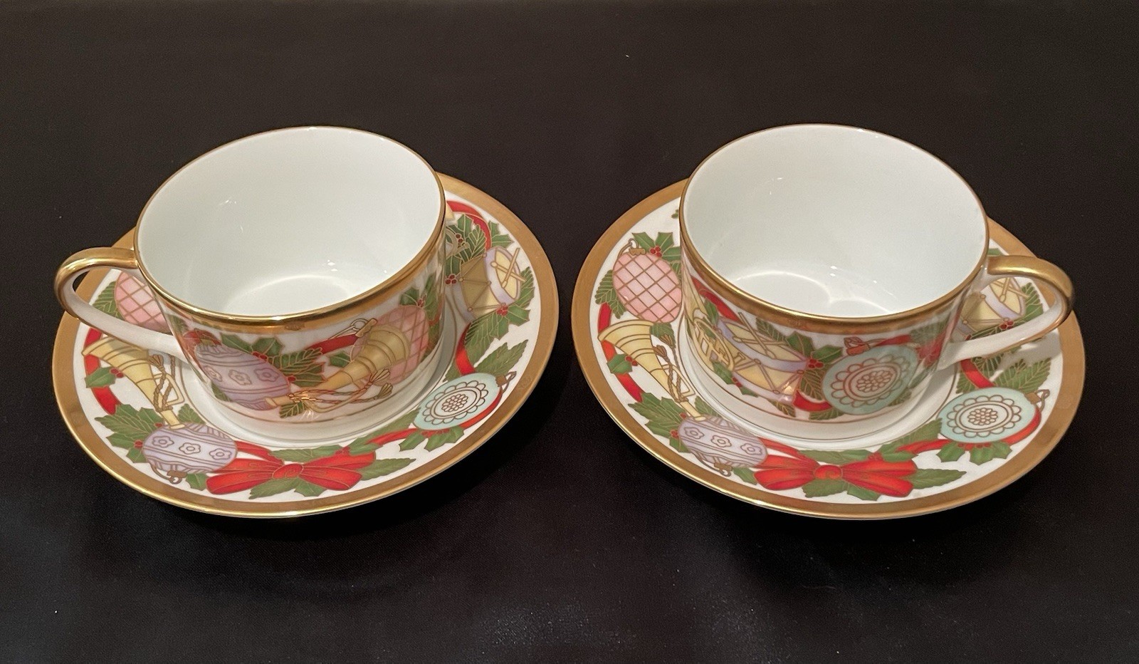 Christian Dior ~ Dior Christmas ~ Set of Two ~ Cup and Saucer ~