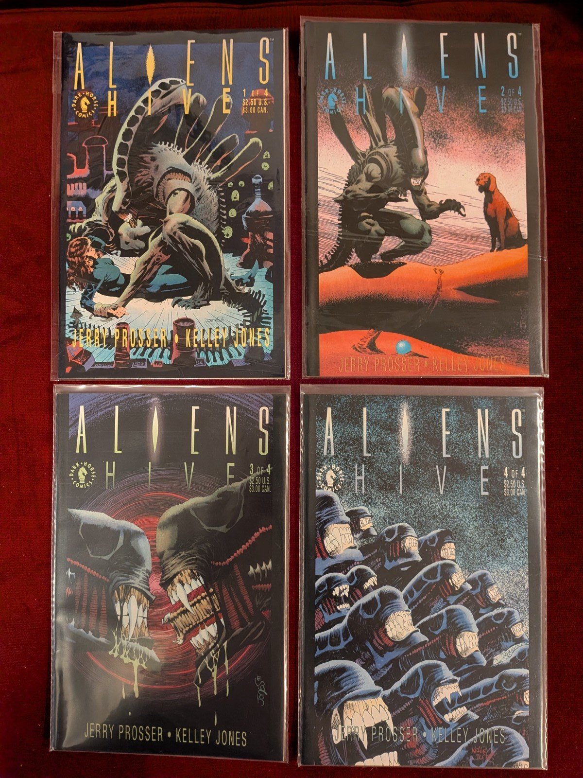 Aliens Hive #1-4 (Dark Horse Comics, 1990-91) Complete Series Lot of 4
