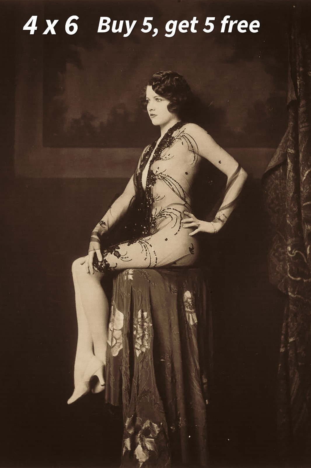 Ziegfeld Follies 💚 4x6 Photo - 1920s Flapper Era - Vintage Broadway - Revue Per