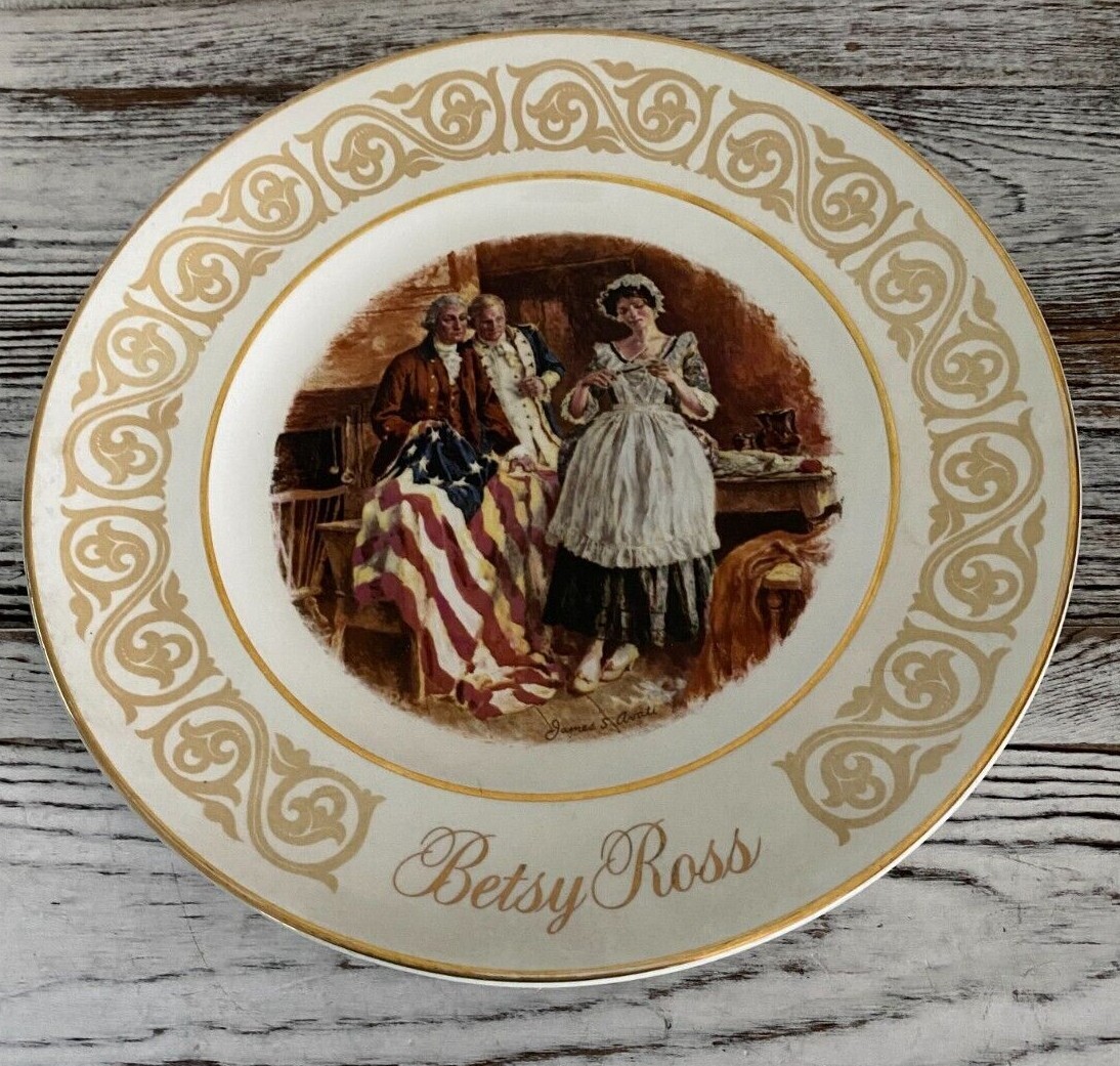 Vintage 1973 Betsy Ross Wedgwood Avon Collector Plate Ships Free