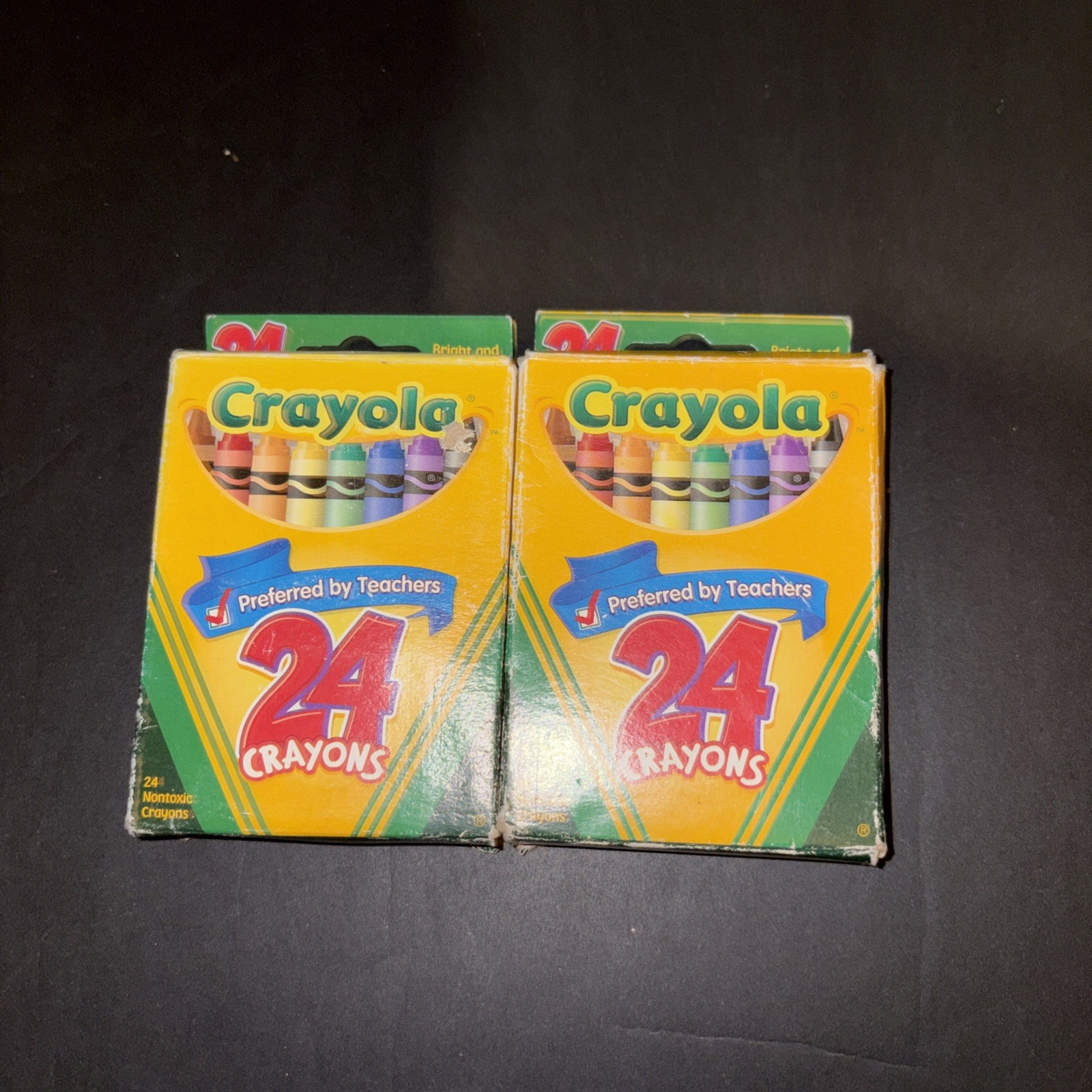 2X Vintage 2006 Crayola 24 Count Crayons Binney & Smith Made in USA Open Box