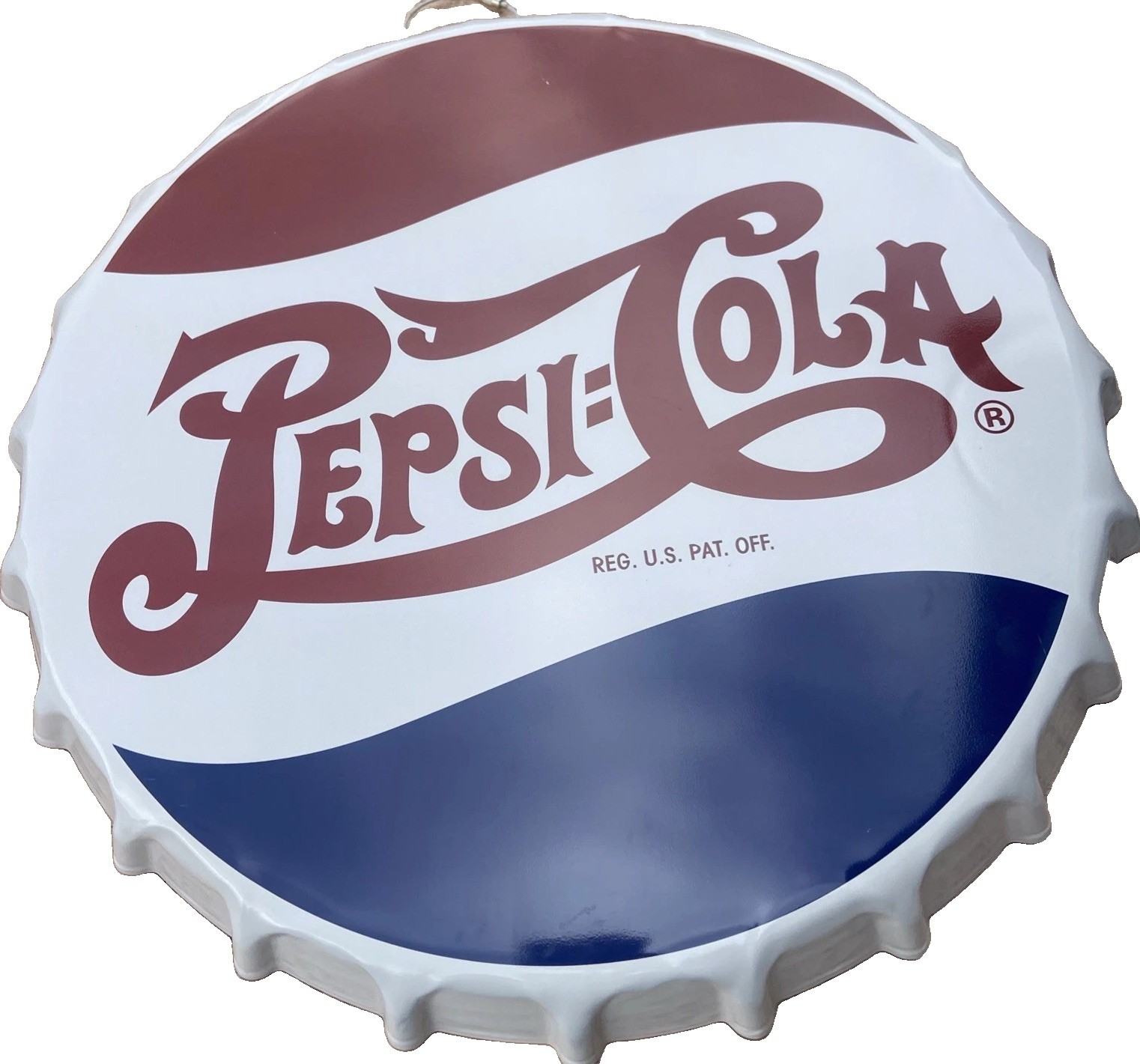 16x16 Pepsi Cola Metal Embossed Sign
